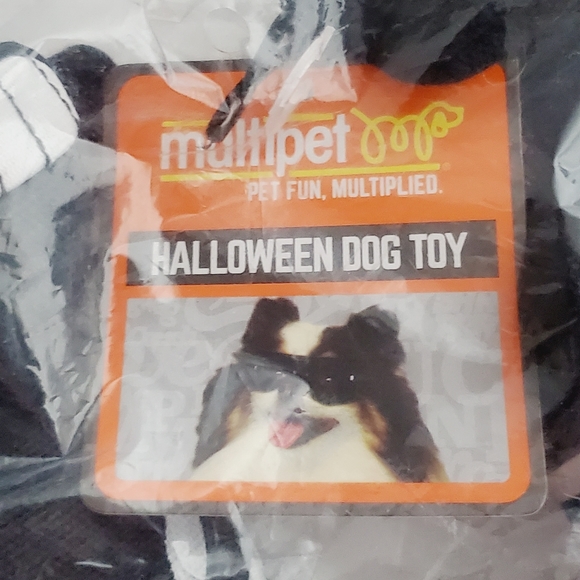 2 Pack - Multipet Loofa Halloween Skeleton Squeeky Dog Toy - Picture 4 of 4